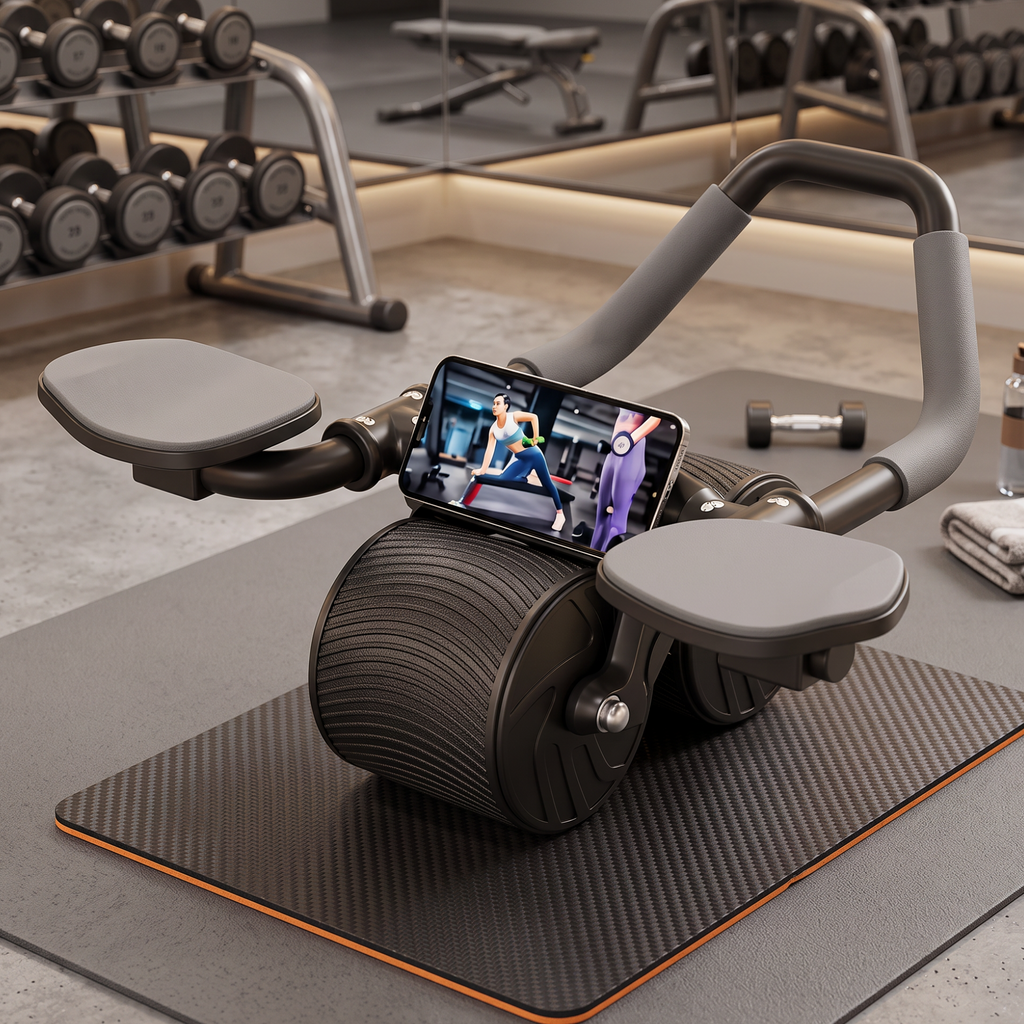 Automatic Rebound Ab Roller - Effortless Core Trainer